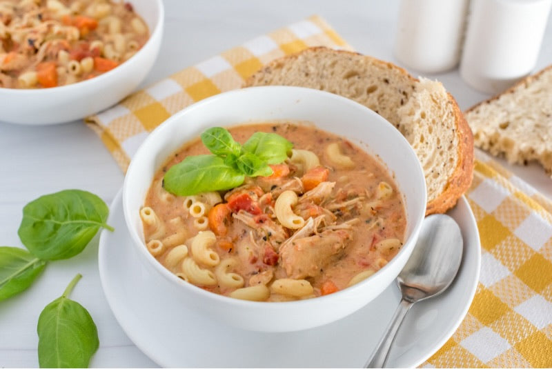 Creamy Chicken Basil Soup